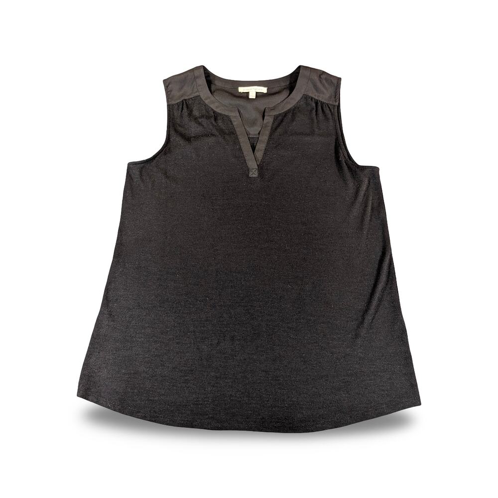41 Hawthorn Black Sleeveless Career Blouse L